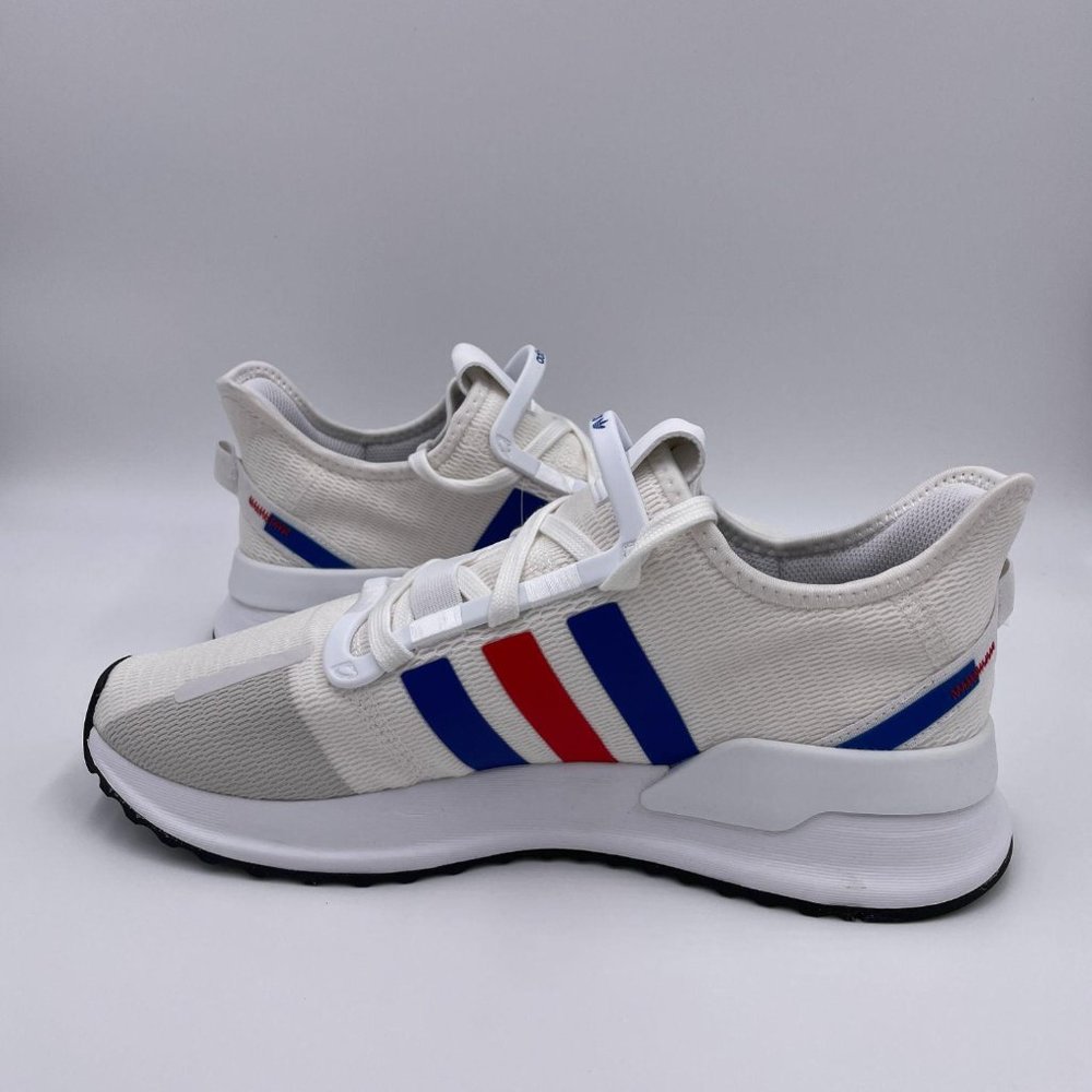 adidas U Path Run White / Blue / Red Mens Shoes - Picture 2 of 8